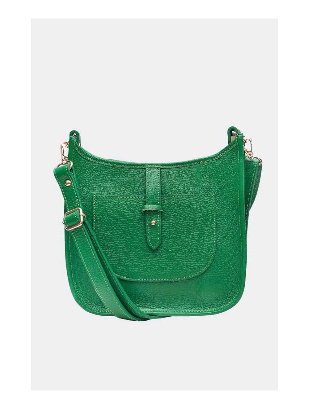 Sac Porté Travers en Cuir Vachette Grainée SIENNA 4057-VERT EMERAUDE — vue 4