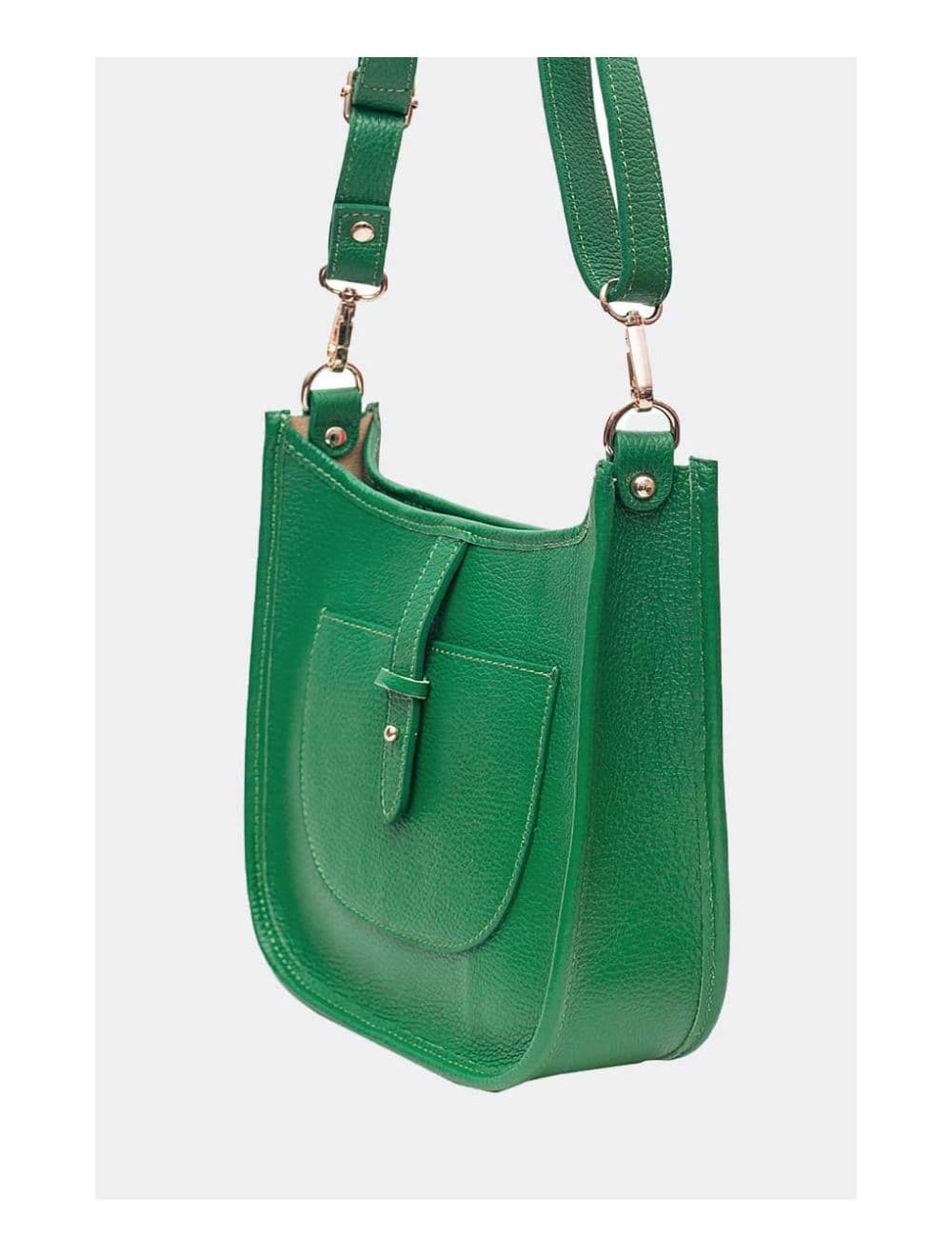 Sac Porté Travers en Cuir Vachette Grainée SIENNA 4057-VERT EMERAUDE — vue 5