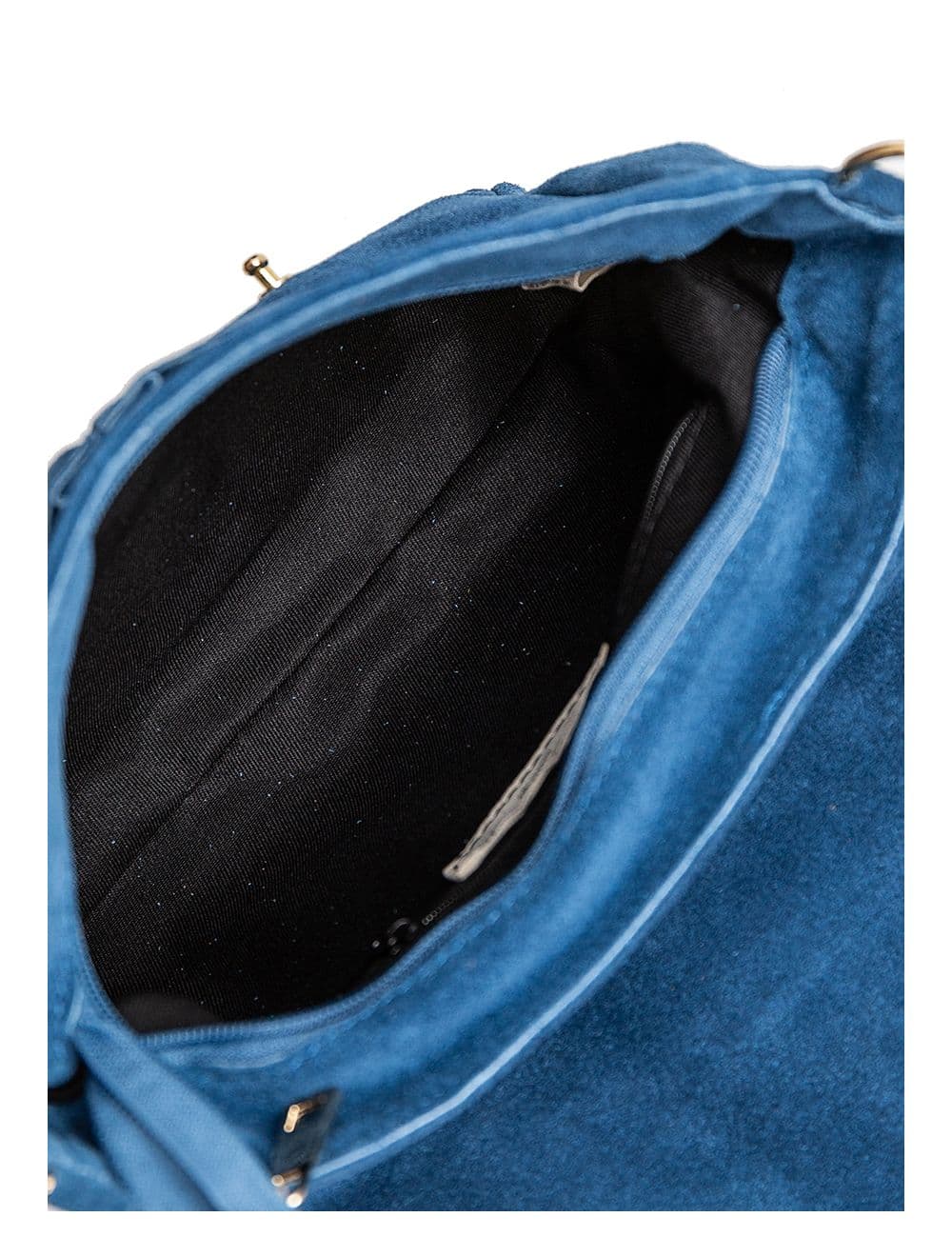 Sac Besace Porté Croisé en Croûte Cuir Vachette-ANGELA 4048-BLEU — vue 4