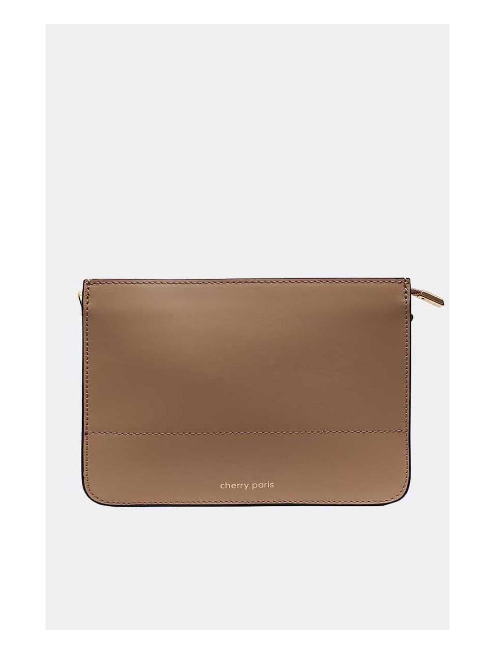 Sac Porté Croisé en Cuir Vachette-TIFFANY 4044-SABLE