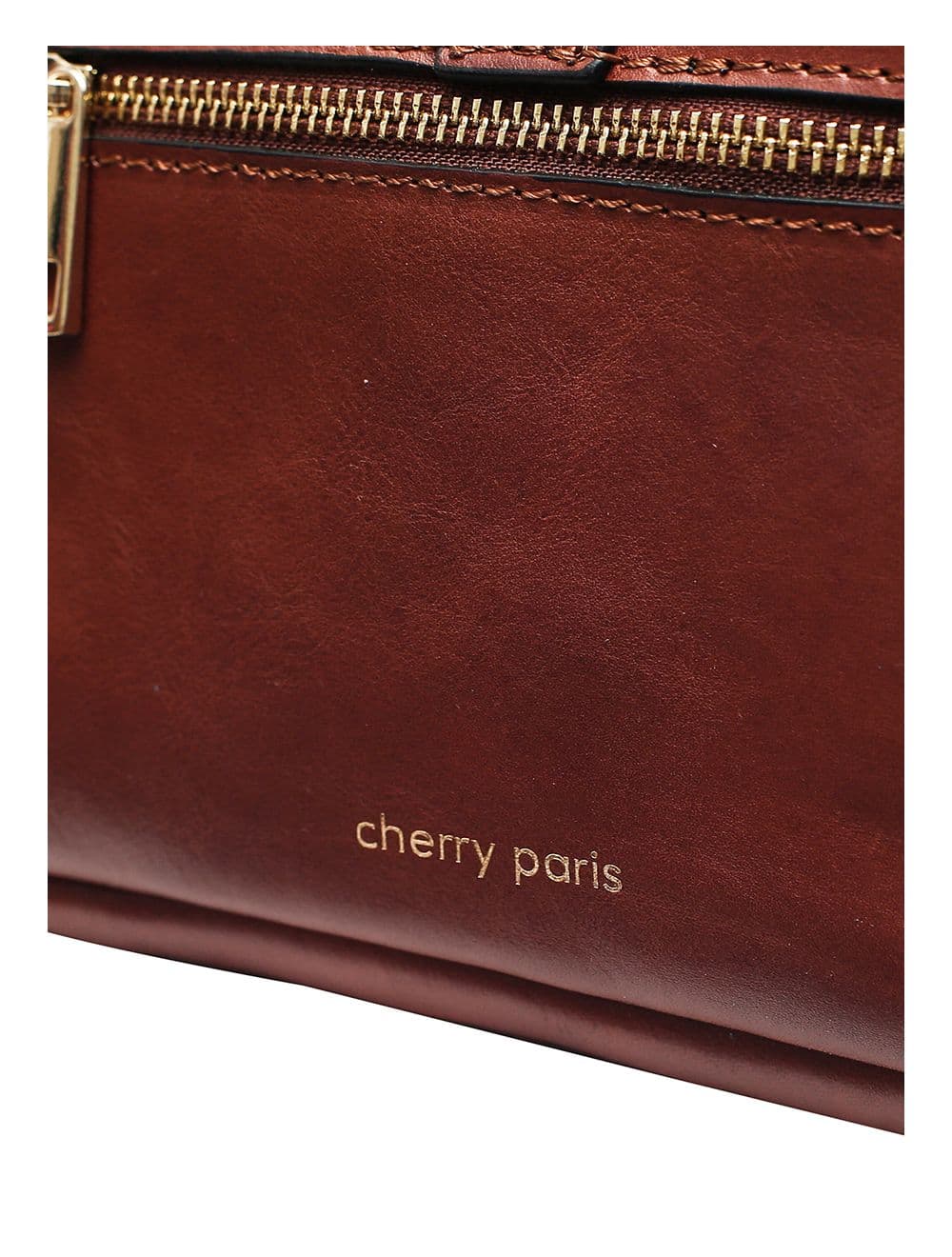 Sac Porté Croisé Avec Patte Avant En Cuir Vachette Collet-ANNABELLE 4046-MARRON — vue 6