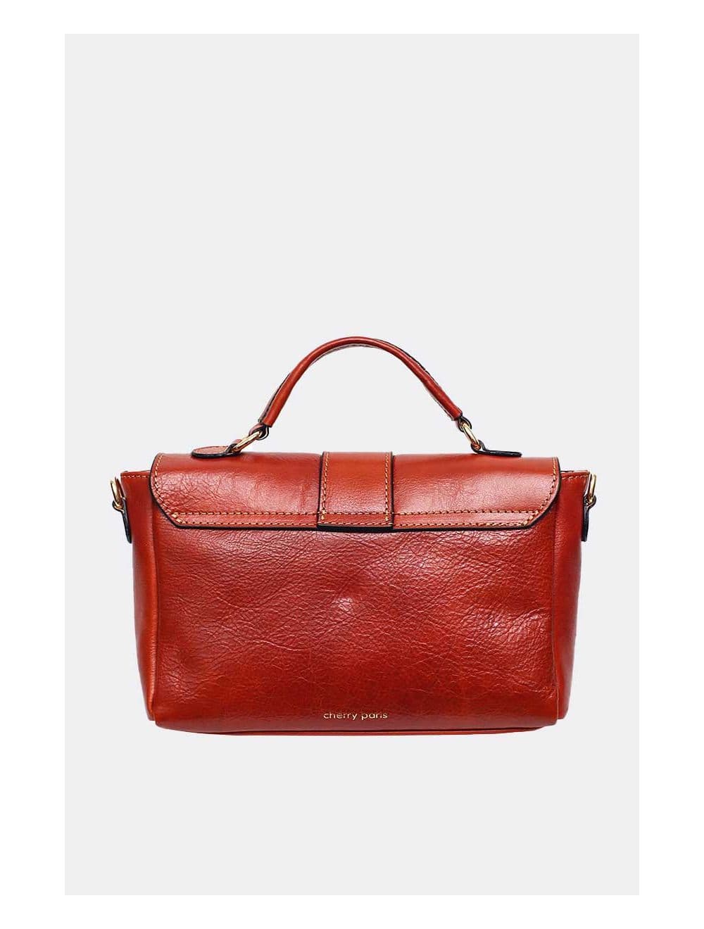 Sac Cartable Avec Poignée En Cuir Vachette Collet-CECILIA 4045-CAMEL — vue 3