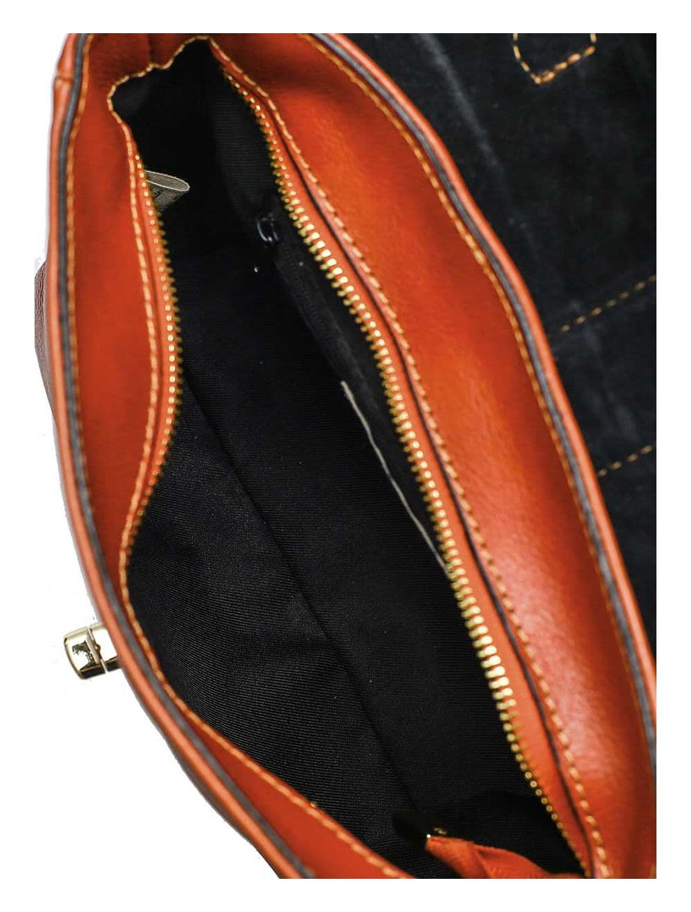 Sac Cartable Avec Poignée En Cuir Vachette Collet-CECILIA 4045-CAMEL — vue 5