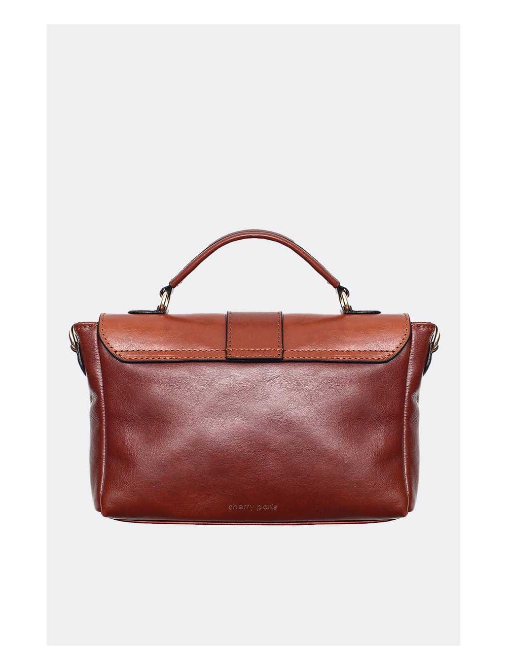 Sac Cartable Avec Poignée En Cuir Vachette Collet-CECILIA 4045-MARRON — vue 3