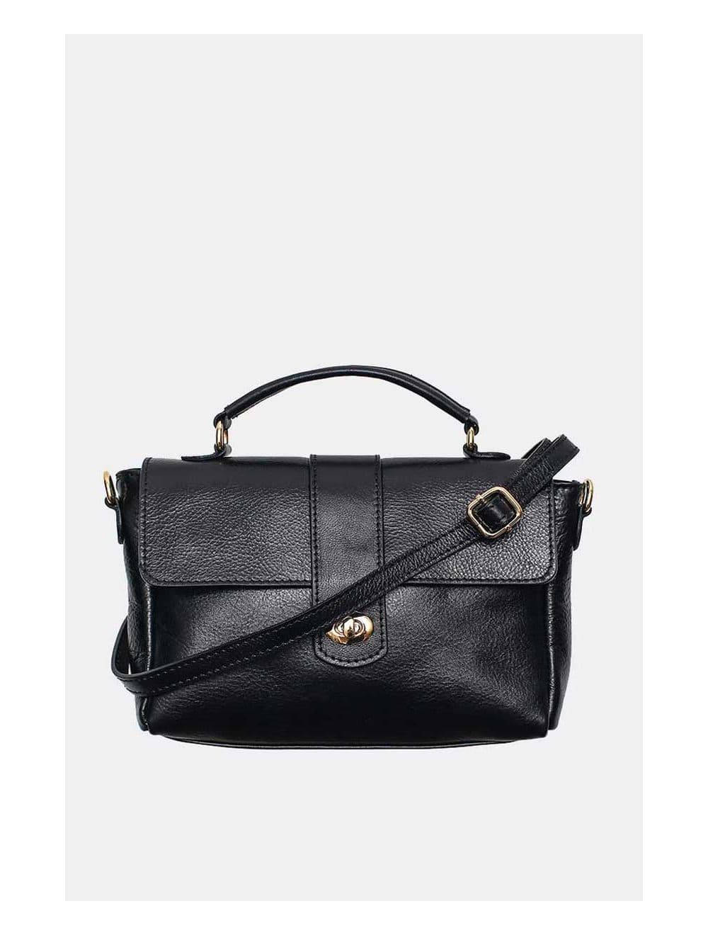 Sac Cartable Avec Poignée En Cuir Vachette Collet-CECILIA 4045-NOIR