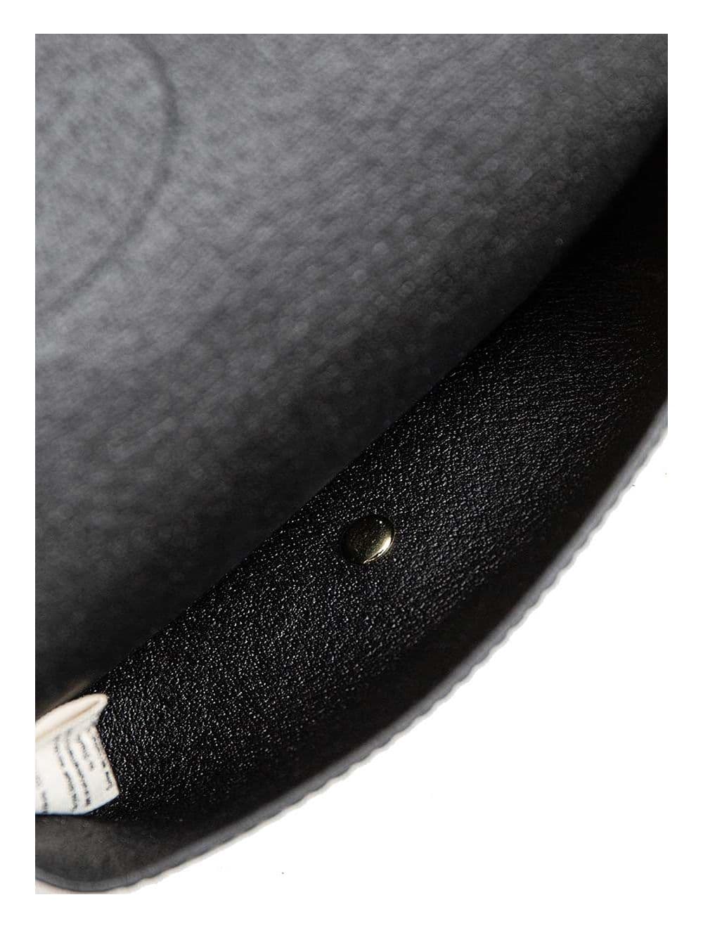 Sac pochette banane en croûte de cuir de vachette lisse-PHILOMENE 3968-VERT — vue 5