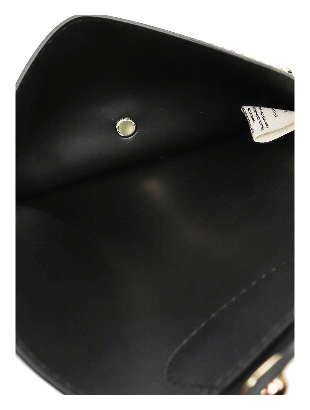 Sac pochette banane en croûte de cuir de vachette lisse-3968-Kaki — vue 3