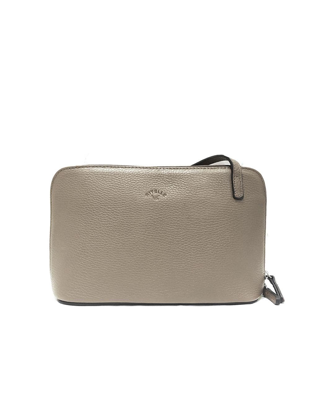 Sac Porté travers en cuir vachette grainé RI5156-TaupeClaire