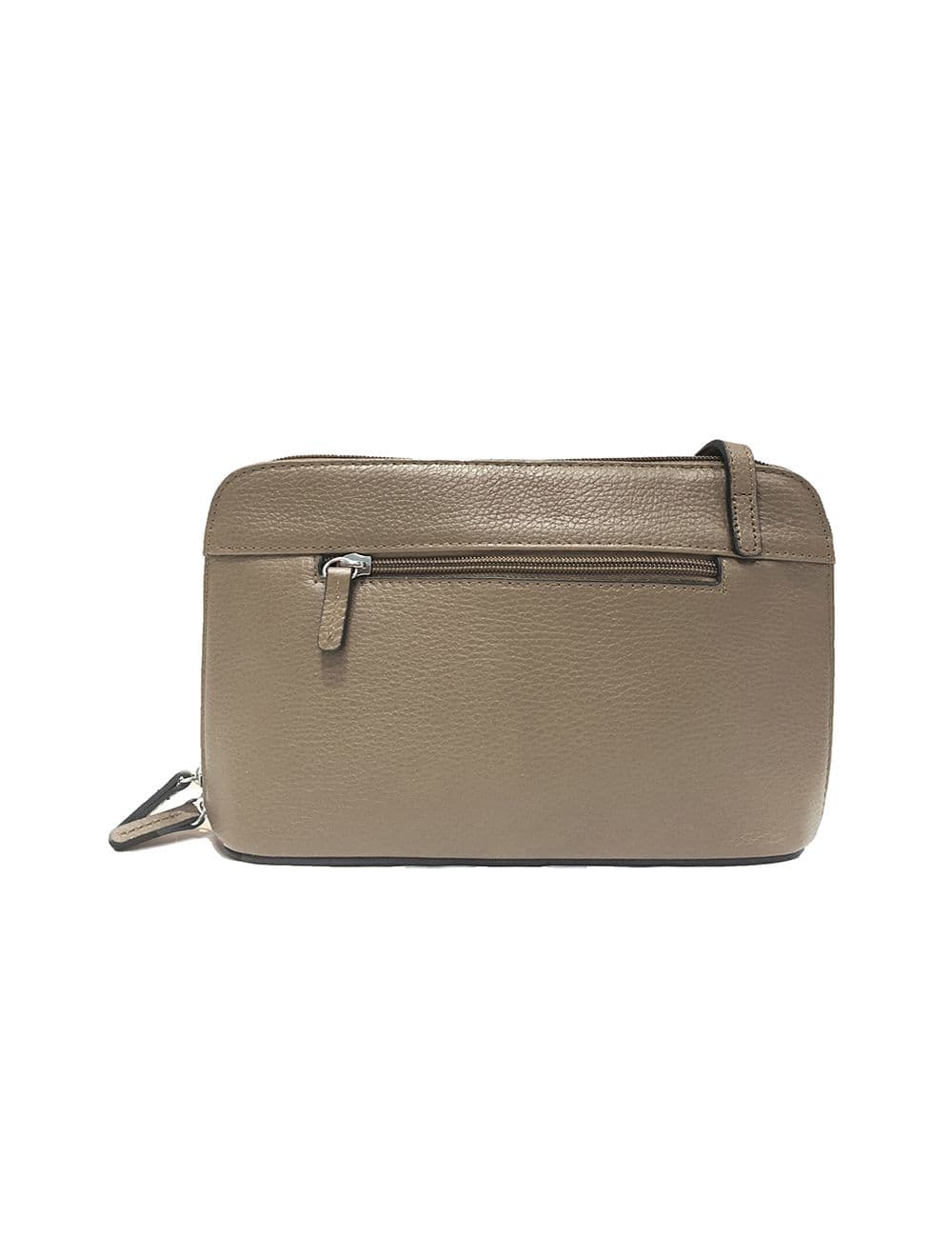 Sac Porté travers en cuir vachette grainé RI5156-TaupeClaire — vue 3