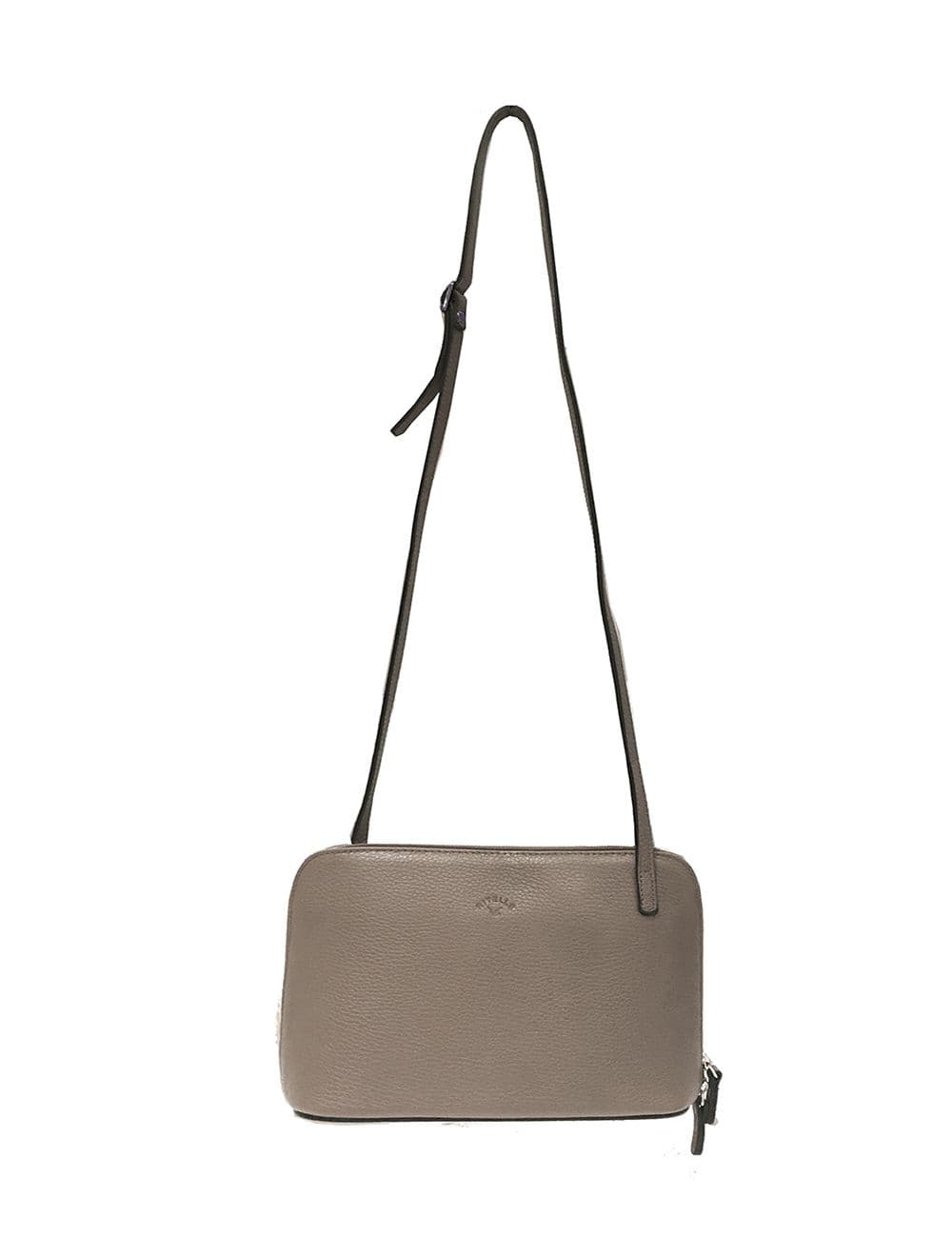 Sac Porté travers en cuir vachette grainé RI5156-TaupeClaire — vue 4