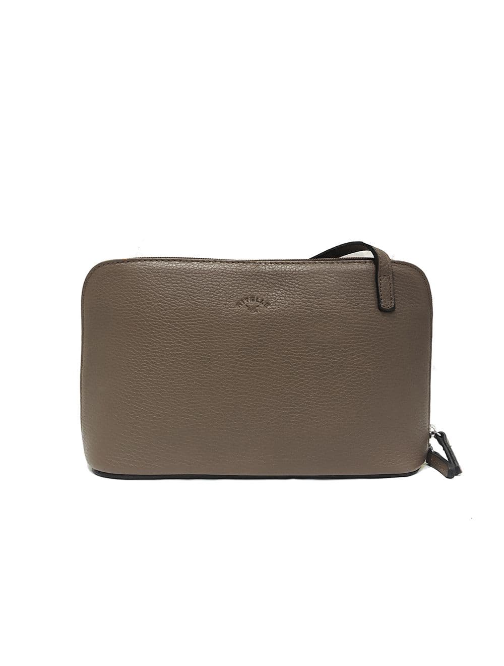Sac Porté travers en cuir vachette grainé RI5156-TaupeFoncé