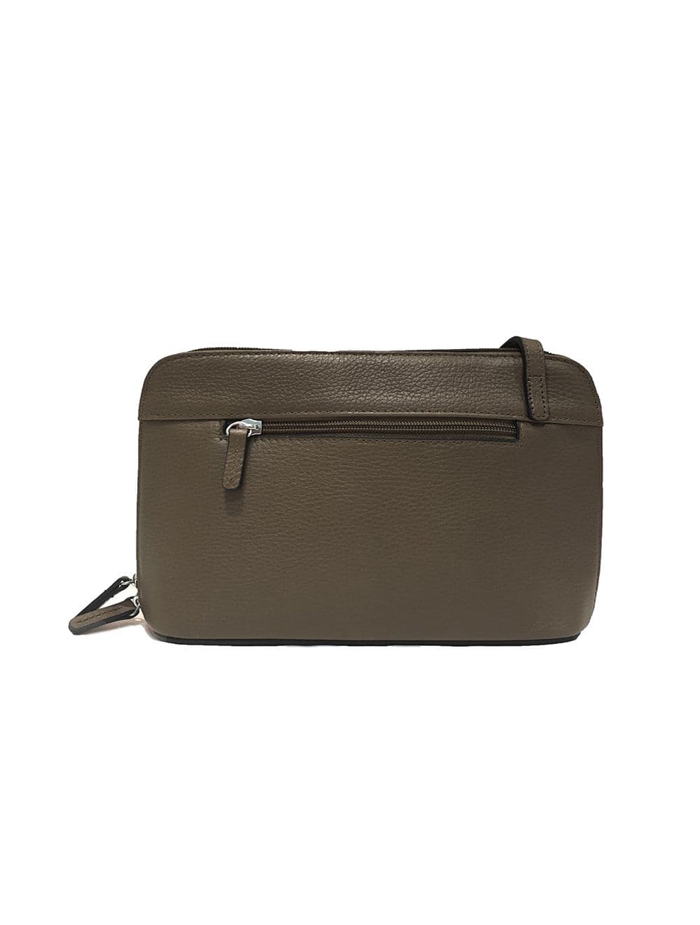 Sac Porté travers en cuir vachette grainé RI5156-TaupeFoncé — vue 5