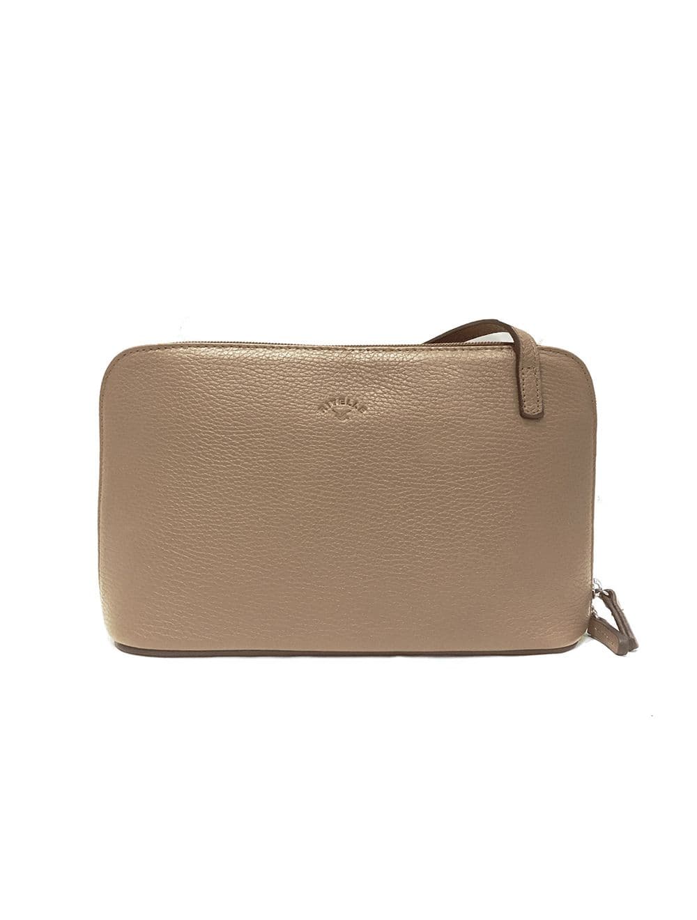Sac Porté travers en cuir vachette grainé RI5156-Sable