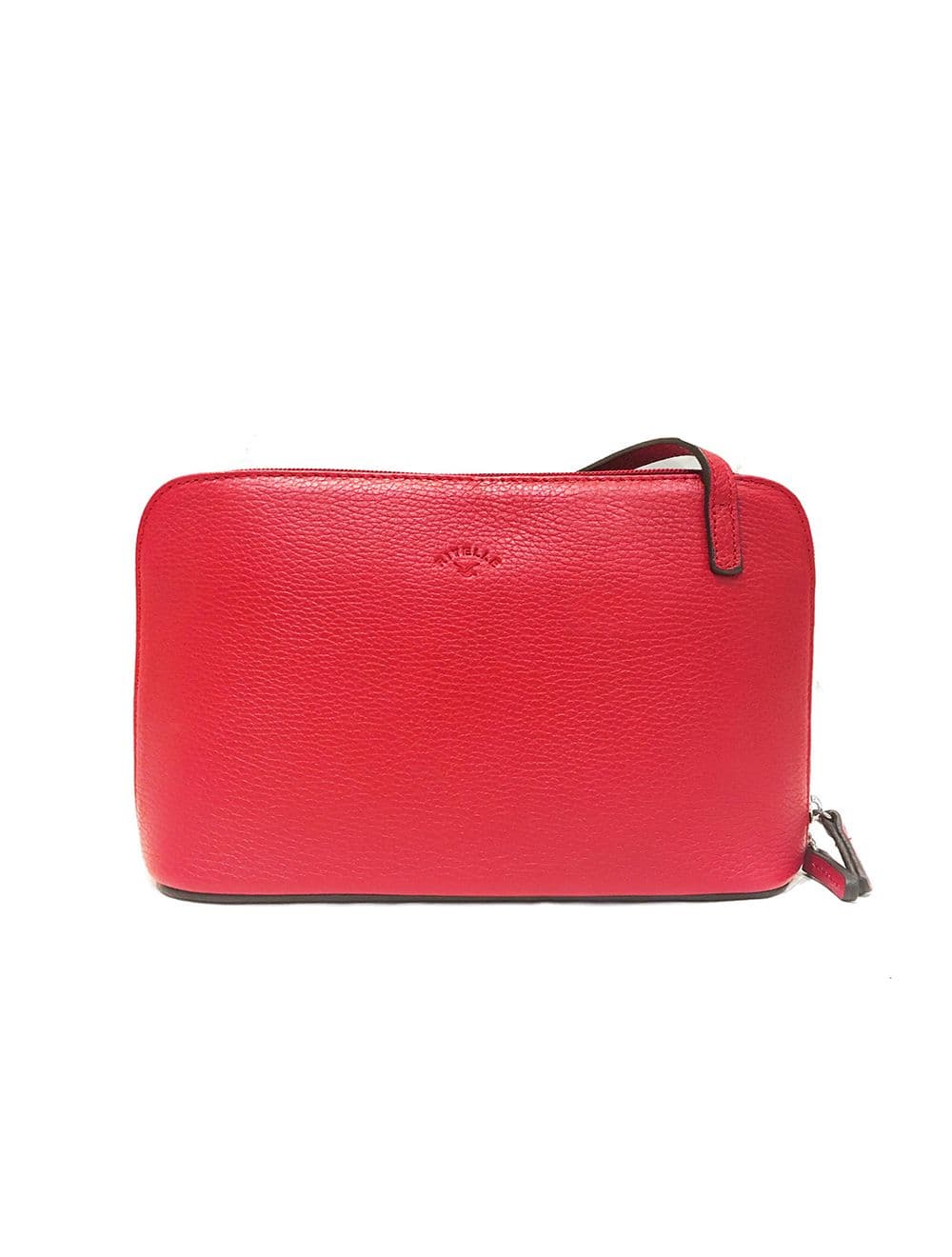 Sac Porté travers en cuir vachette grainé RI5156-Corail