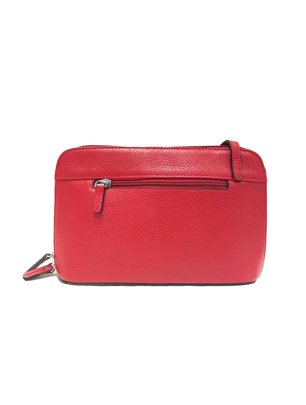 Sac Porté travers en cuir vachette grainé RI5156-Corail — vue 3