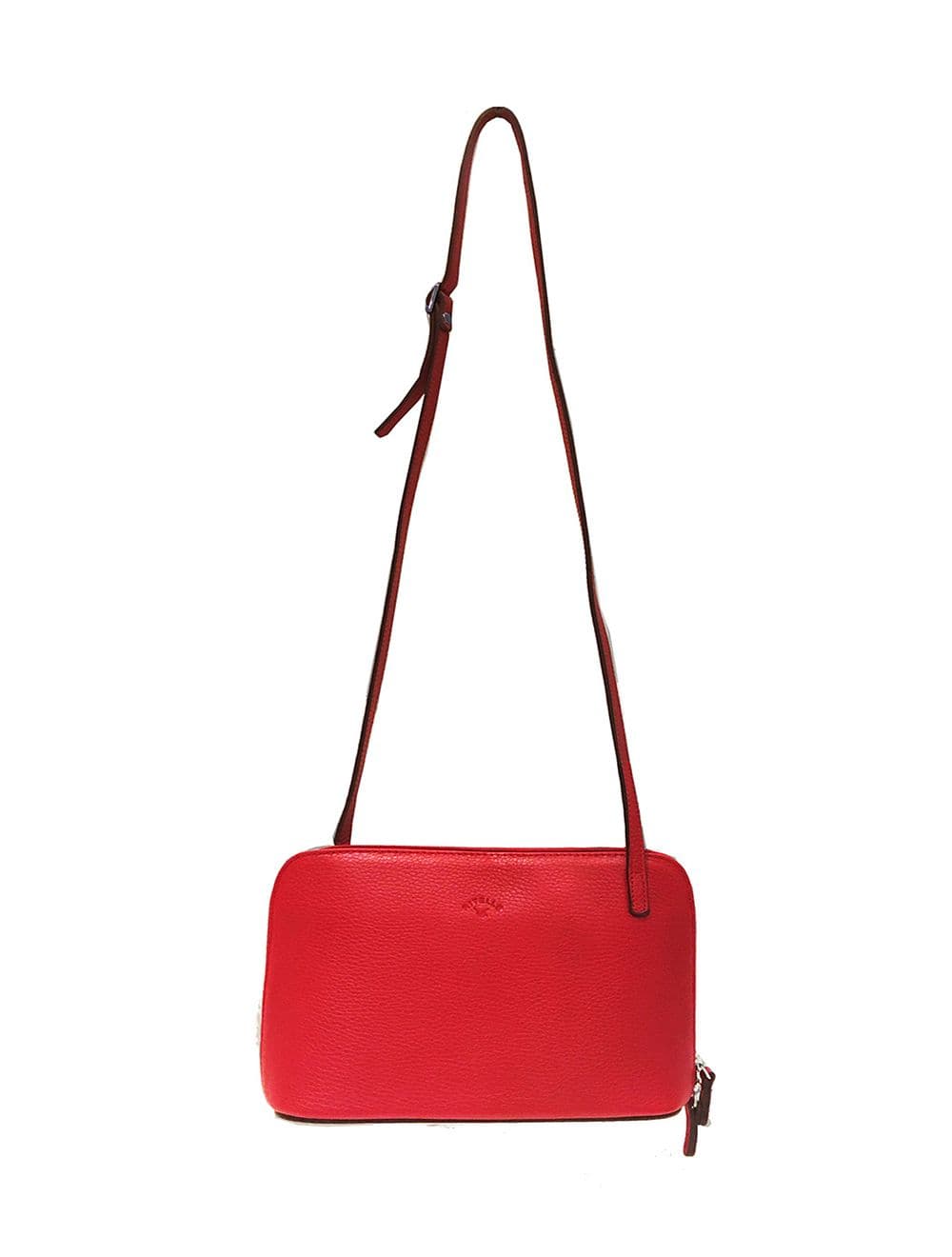 Sac Porté travers en cuir vachette grainé RI5156-Corail — vue 4
