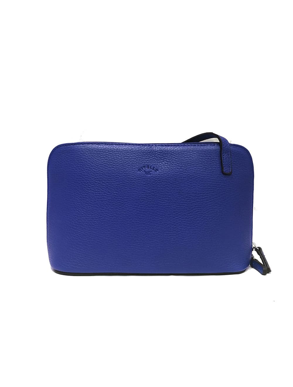 Sac Porté travers en cuir vachette grainé RI5156-BleuROI