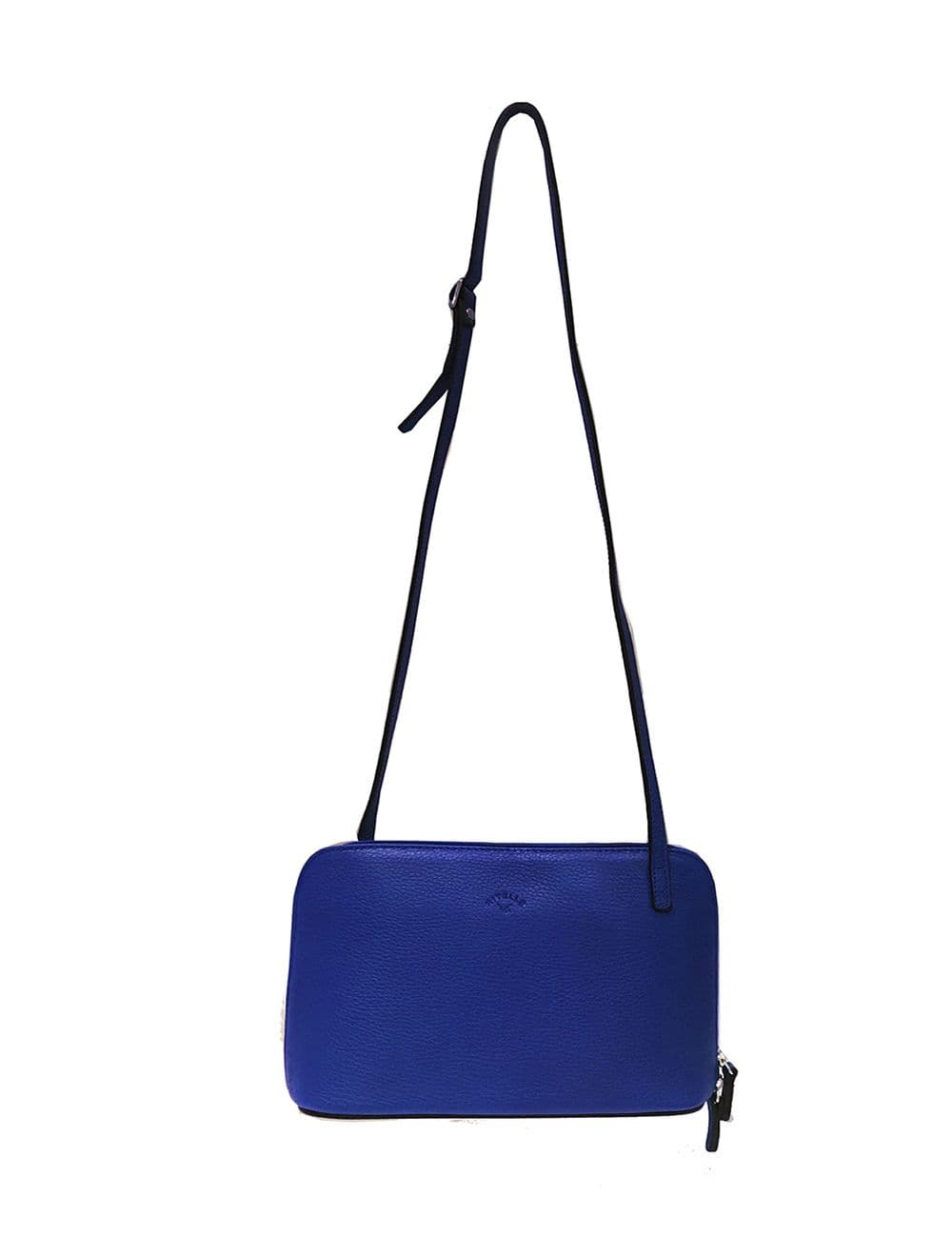 Sac Porté travers en cuir vachette grainé RI5156-BleuROI — vue 4