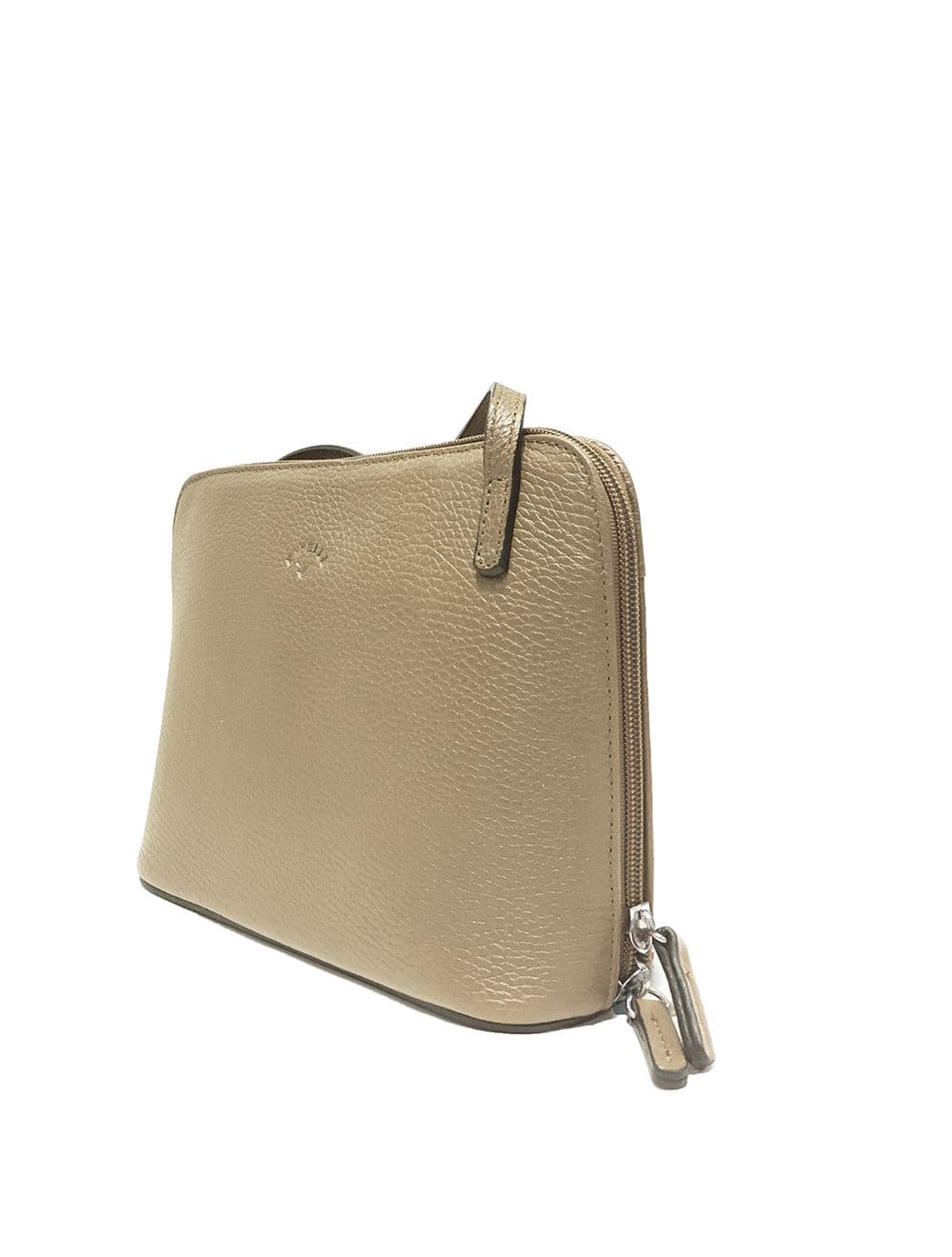 Sac Porté travers en cuir vachette grainé RI5156-Beige — vue 2