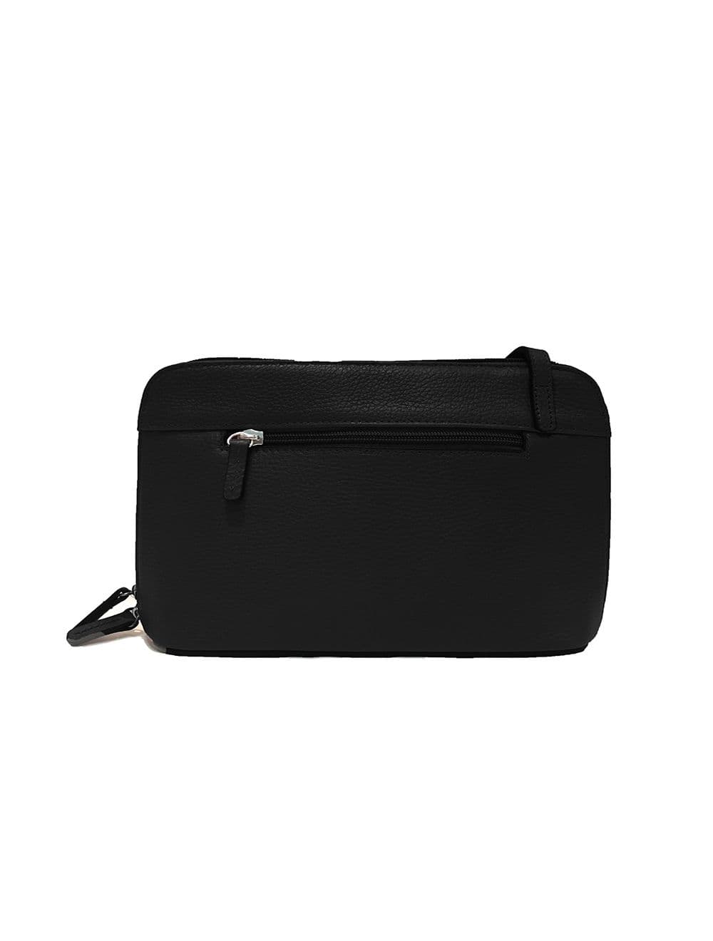 Sac Porté travers en cuir vachette grainé RI5156-Noir — vue 3