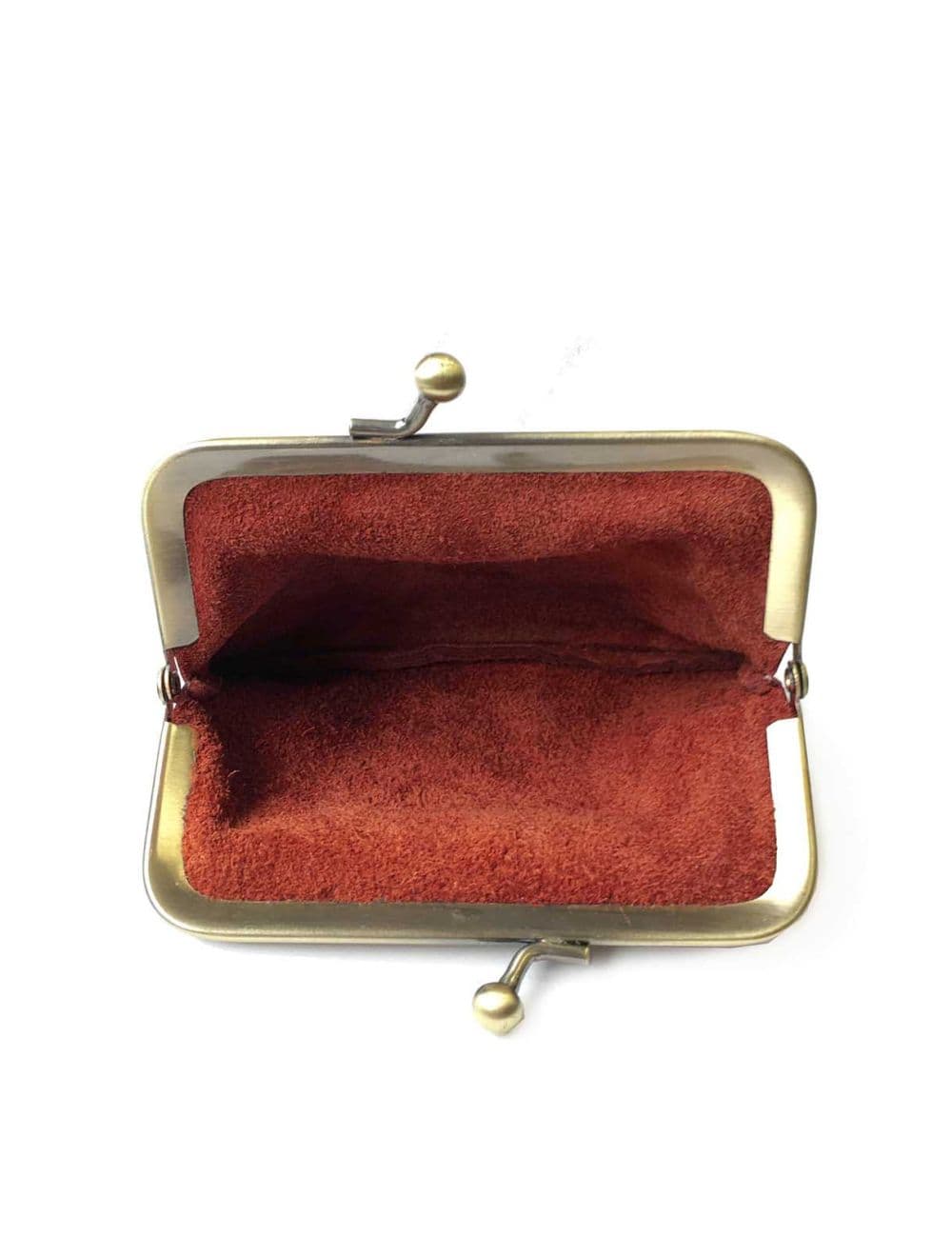 Porte-monnaie en cuir de vachette 3992C-Rouille — vue 3