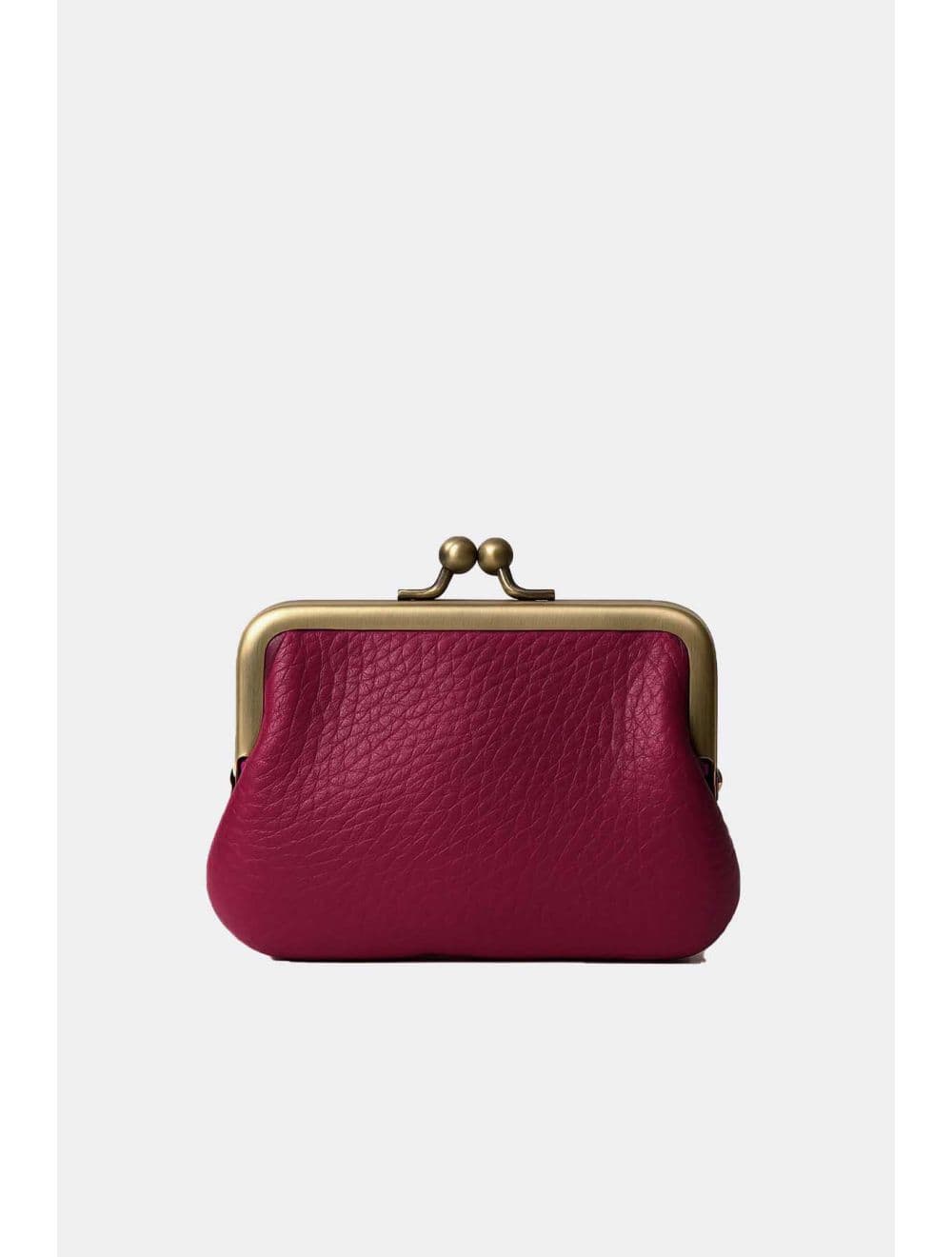 Porte-monnaie en cuir de vachette 3992C-Fushia