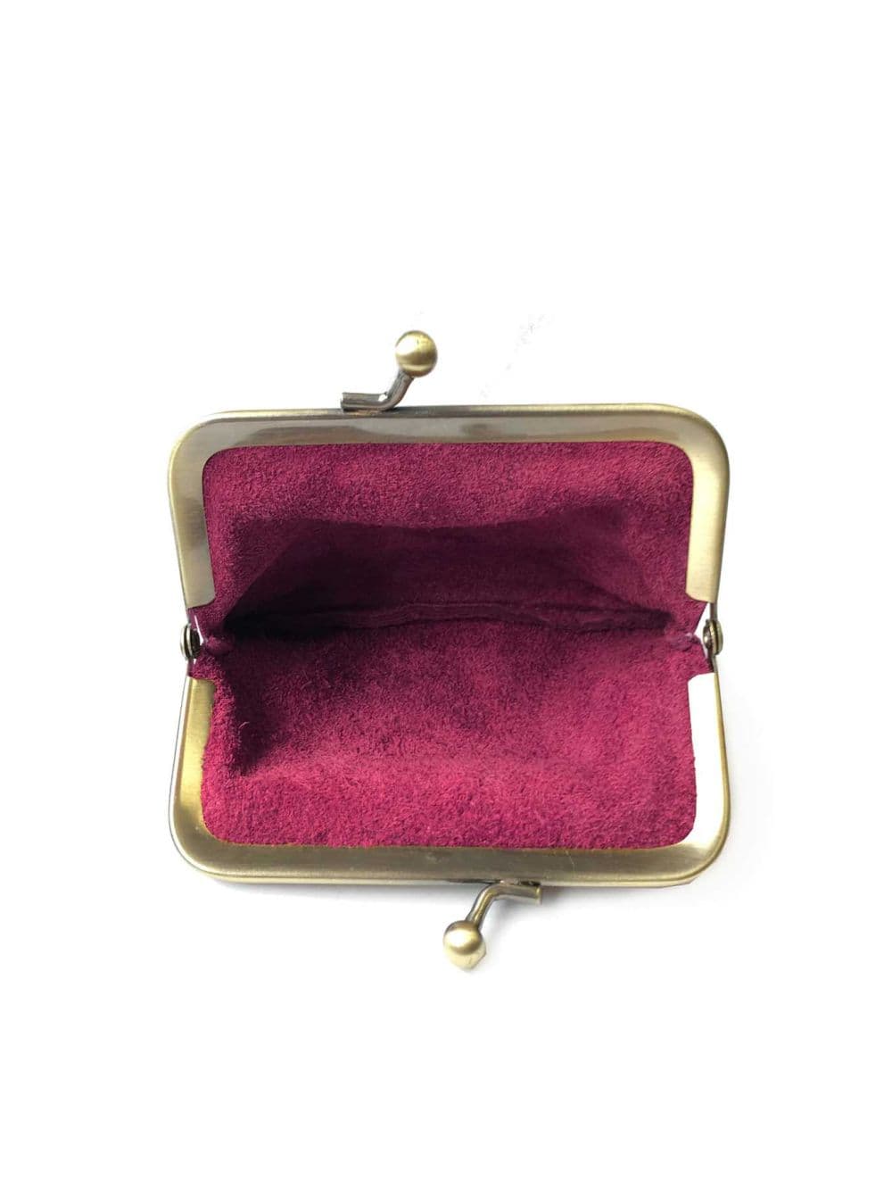 Porte-monnaie en cuir de vachette 3992C-Fushia — vue 3