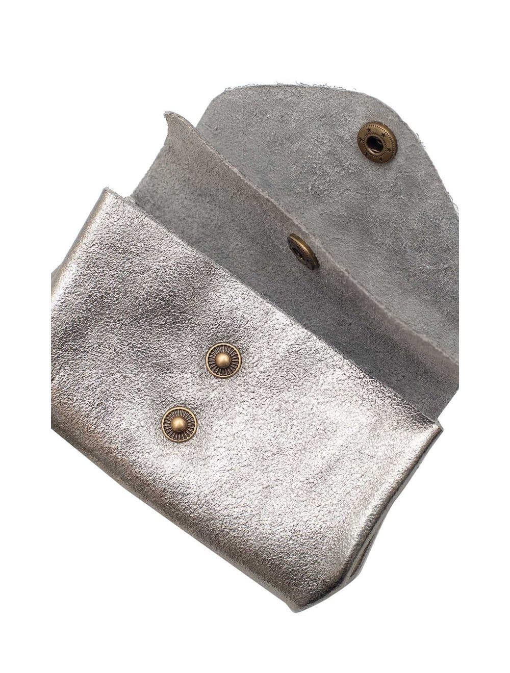Pochette en Croûte Cuir Vachette Métallisé 4903 SUZIE METAL-Argent
