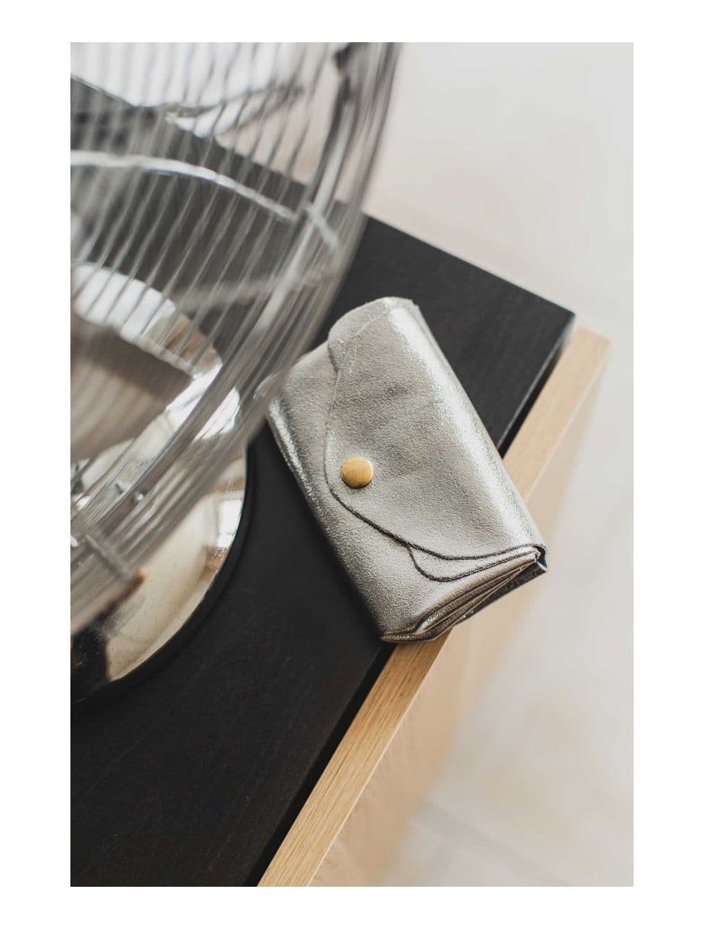 Pochette en Croûte Cuir Vachette Métallisé 4903 SUZIE METAL-Argent — vue 3