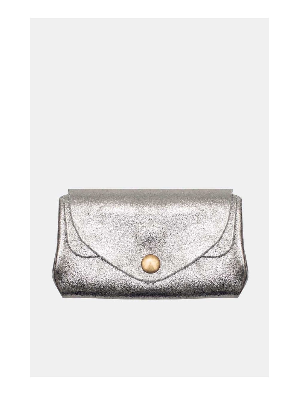 Pochette en Croûte Cuir Vachette Métallisé 4903 SUZIE METAL-Argent — vue 4