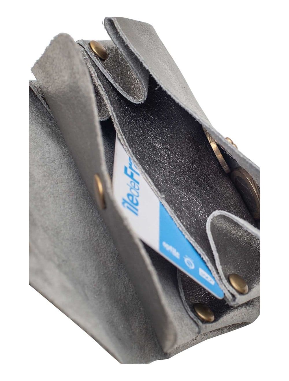 Pochette en Croûte Cuir Vachette Métallisé 4903 SUZIE METAL-Argent — vue 6