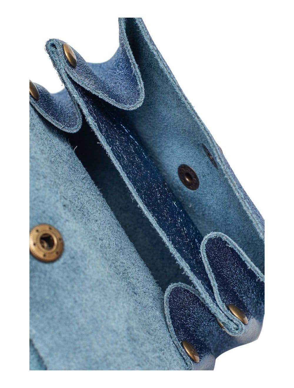 Pochette en Croûte Cuir Vachette Métallisé 4903 SUZIE METAL-Blue Metal — vue 4