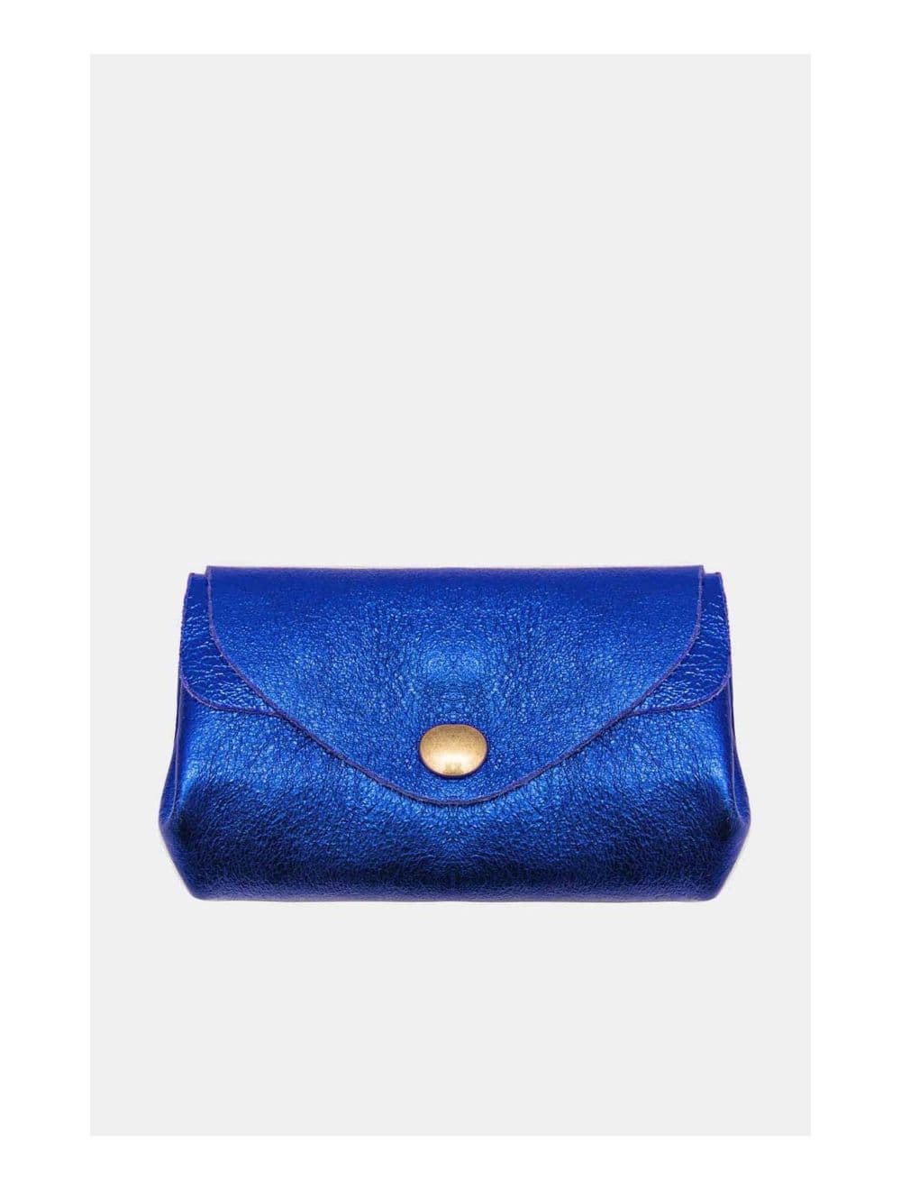 Pochette en Croûte Cuir Vachette Métallisé 4903 SUZIE METAL-Blue Roi Metal — vue 3