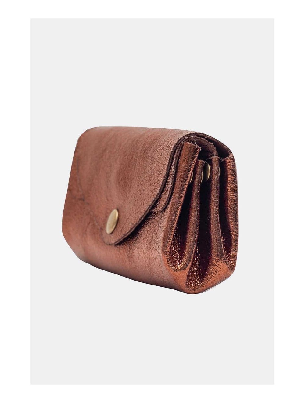 Pochette en Croûte Cuir Vachette Métallisé 4903 SUZIE METAL-Bronze