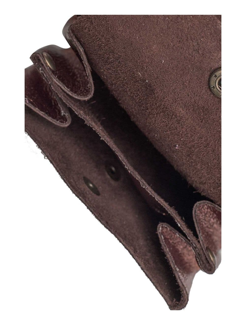 Pochette en Croûte Cuir Vachette Métallisé 4903 SUZIE METAL-Chocolat — vue 5