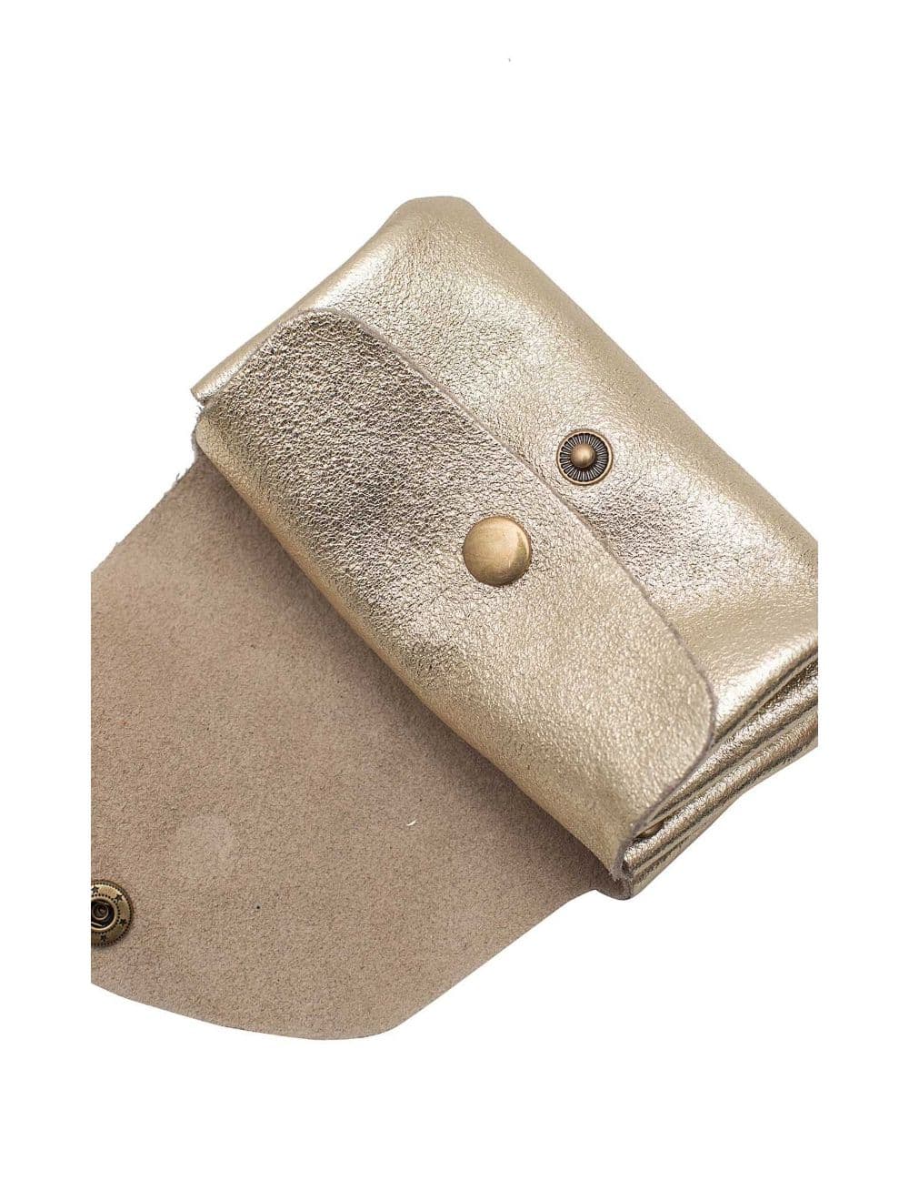 Pochette en Croûte Cuir Vachette Métallisé 4903 SUZIE METAL-Doré — vue 3