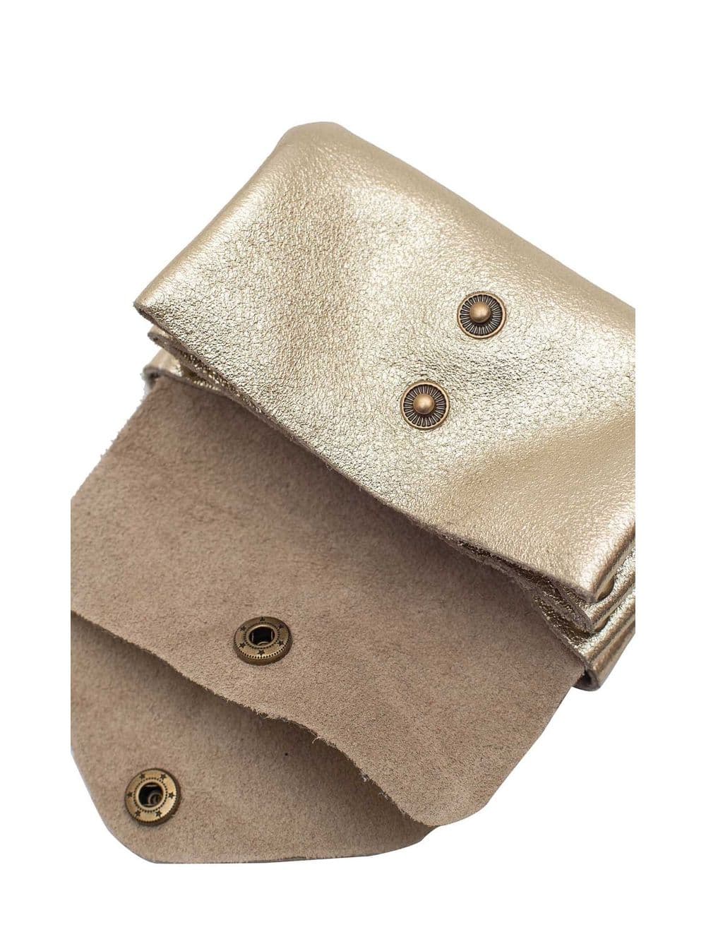 Pochette en Croûte Cuir Vachette Métallisé 4903 SUZIE METAL-Doré — vue 4