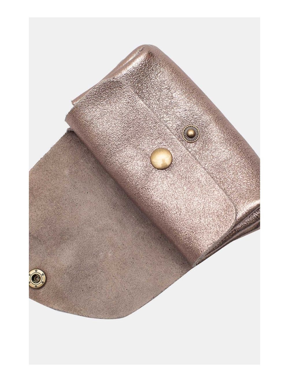 Pochette en Croûte Cuir Vachette Métallisé 4903 SUZIE METAL-Etain — vue 4