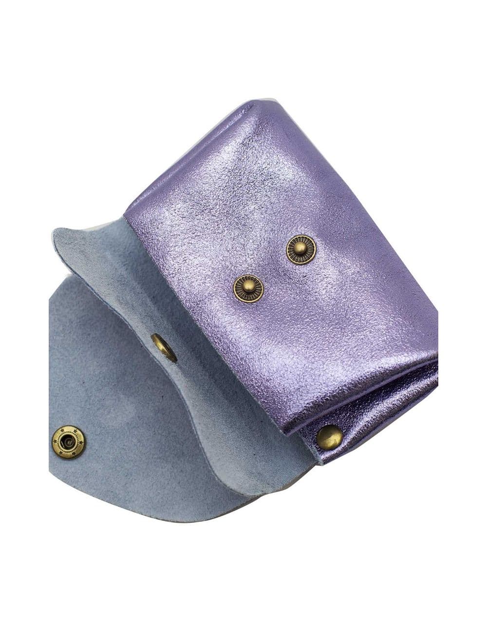 Pochette en Croûte Cuir Vachette Métallisé 4903 SUZIE METAL-Violet Metal — vue 4