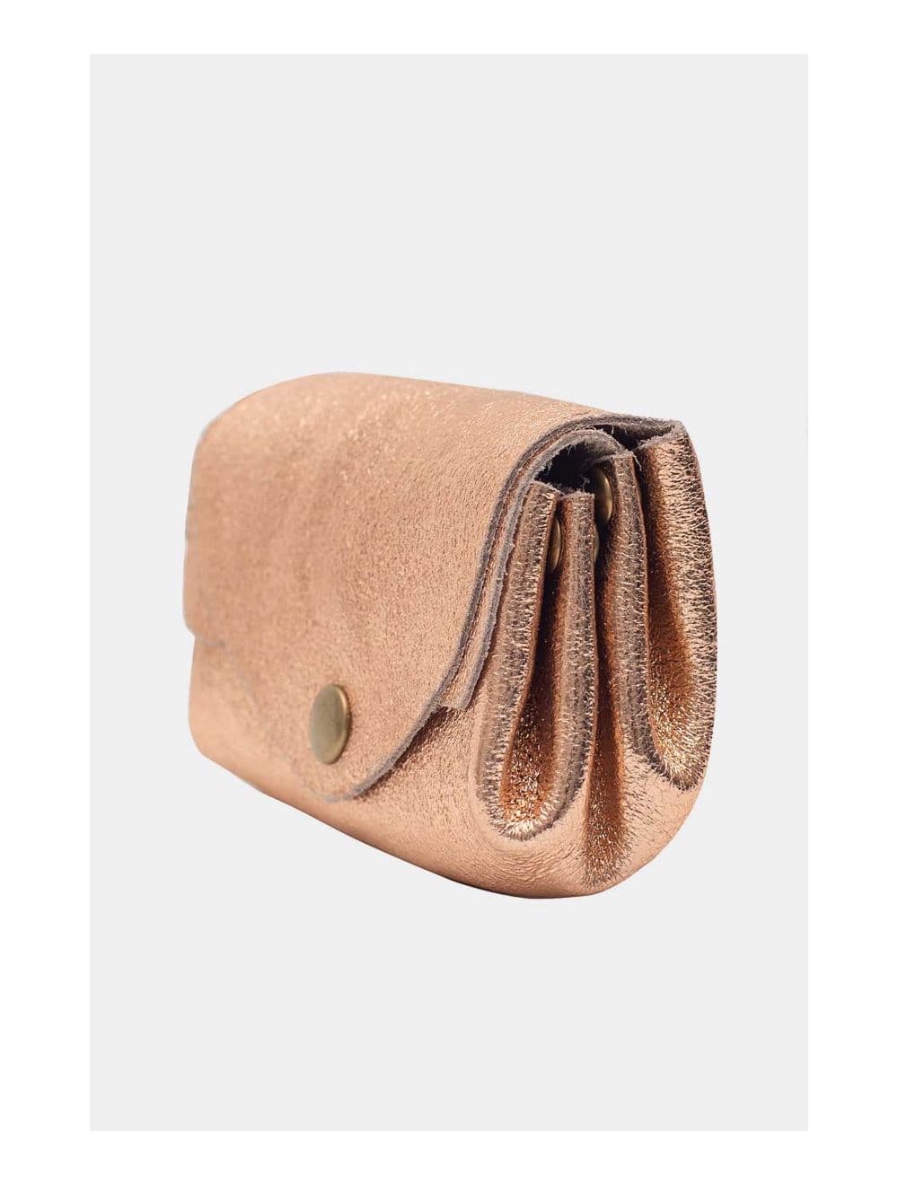 Pochette en Croûte Cuir Vachette Métallisé 4903 SUZIE METAL-Rose Metal — vue 3