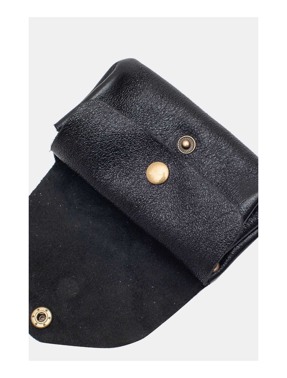 Pochette en Croûte Cuir Vachette Métallisé 4903 SUZIE METAL-Noir — vue 3