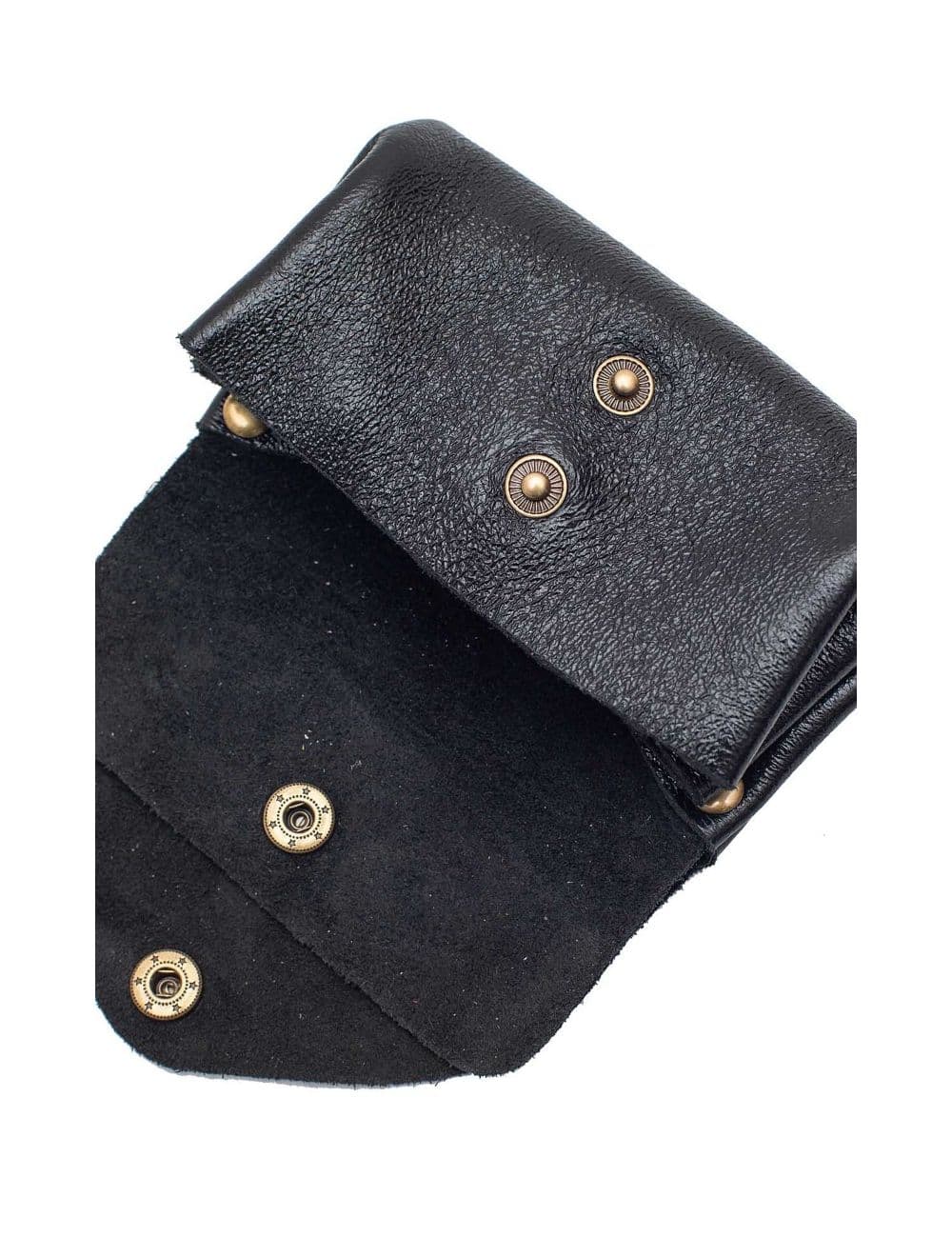 Pochette en Croûte Cuir Vachette Métallisé 4903 SUZIE METAL-Noir — vue 4