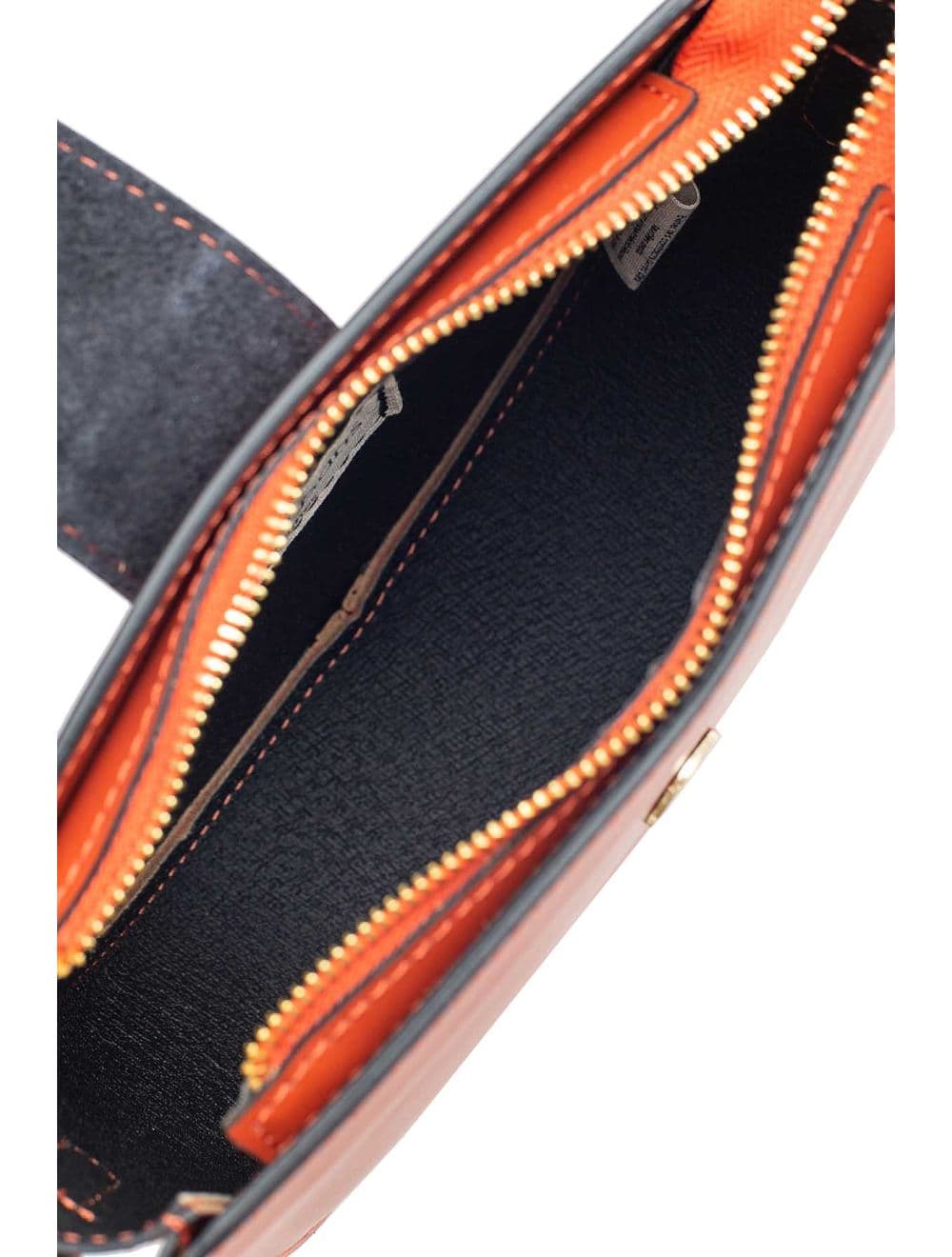 Sac Porté Croisé en Croûte Cuir Vachette Lisse 4077 TIGUIDA-Rouille — vue 6