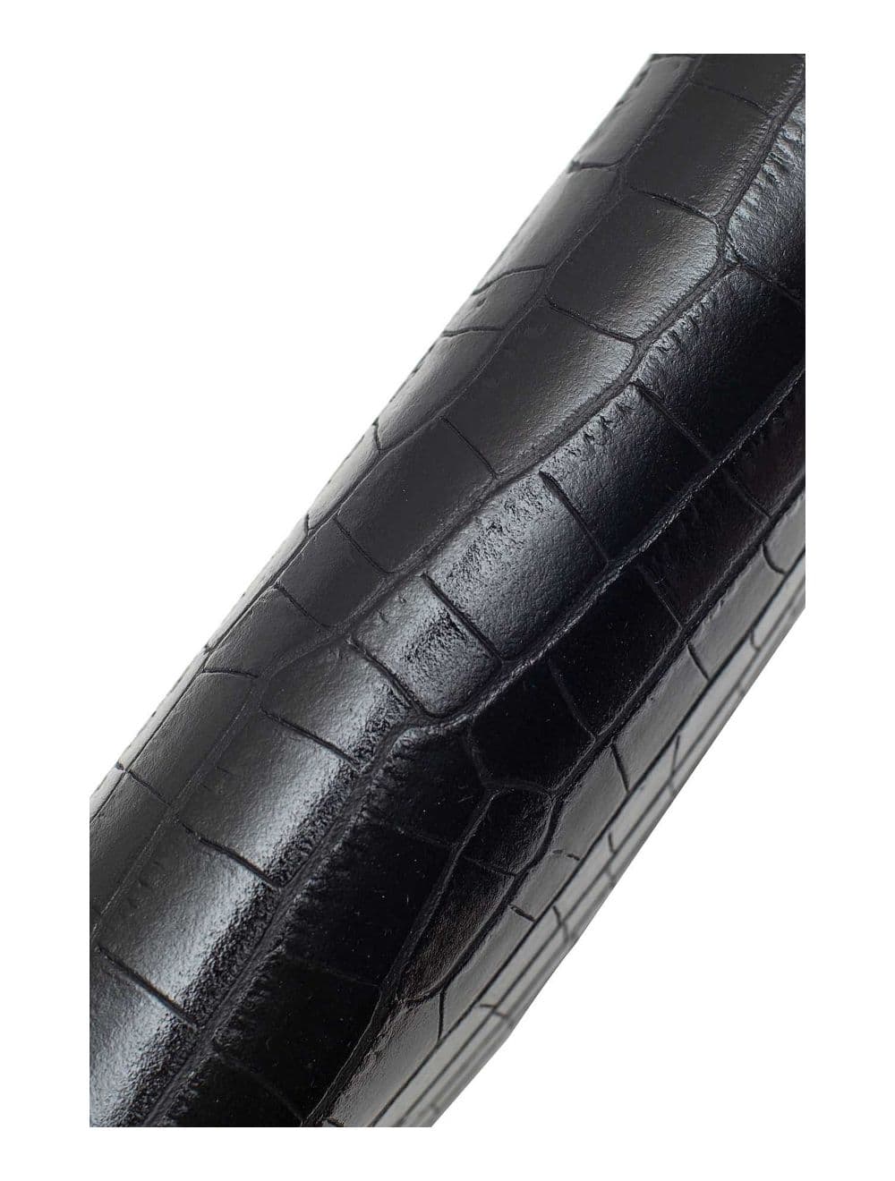 Sac Besace Croûte Cuir de Vachette Motif Croco 4074 MILENA CROCO-Noir — vue 6