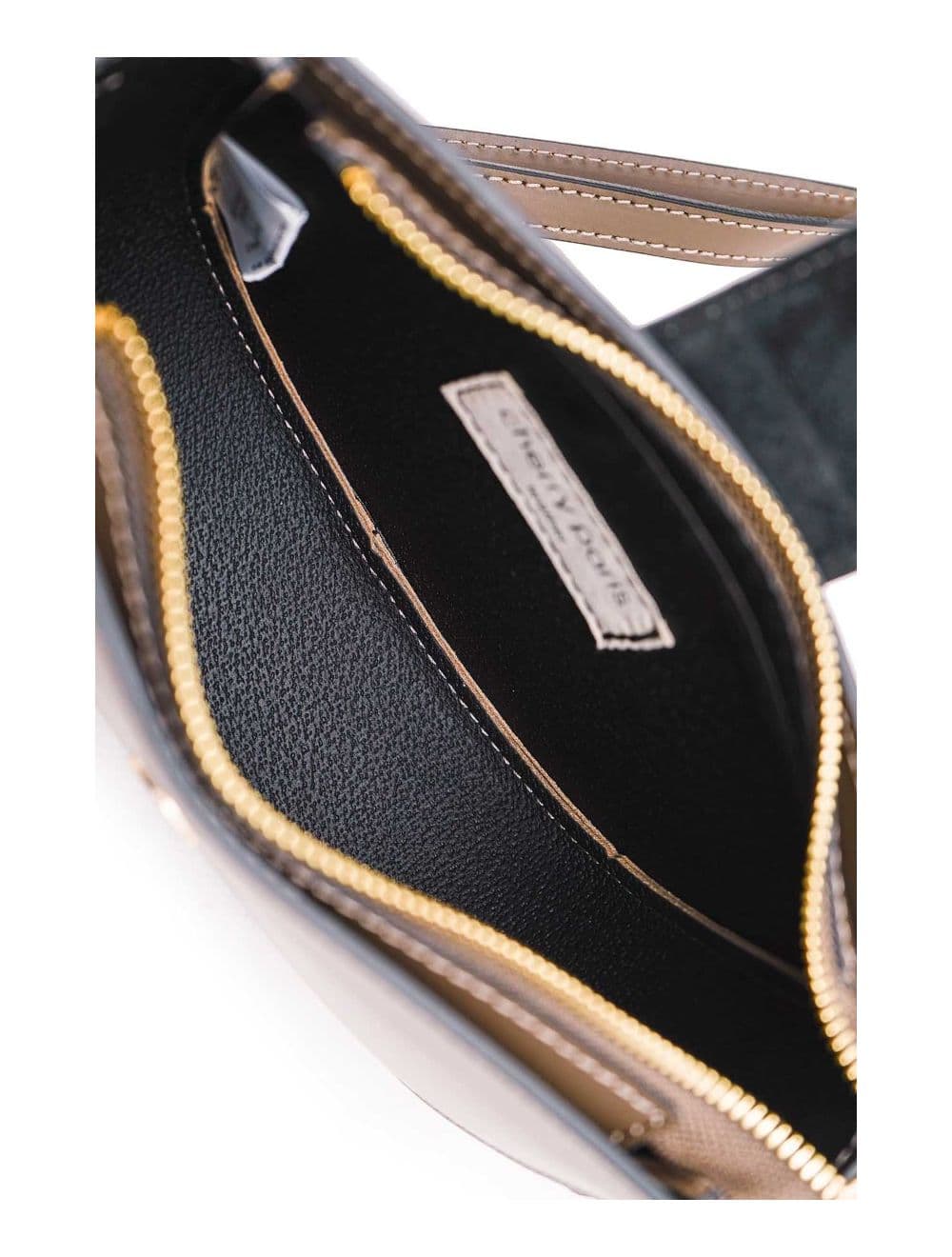 Sac Porté Croisé en Croûte Cuir Vachette Lisse 4077 TIGUIDA-Taupe — vue 4