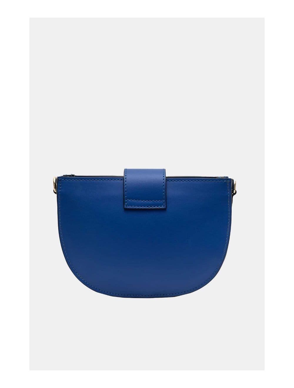 Sac Porté Croisé en Croûte Cuir Vachette Lisse 4077 TIGUIDA-Bleu Roi — vue 3