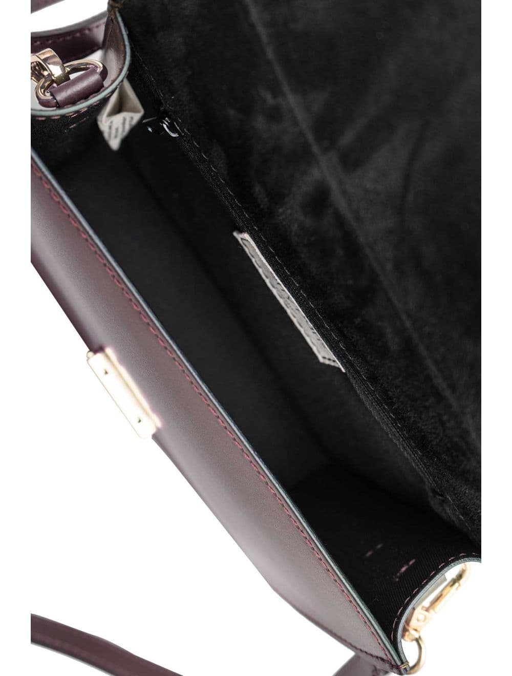 Sac Besace Croûte Cuir de Vachette Lisse 4074B MILENA-Bordeaux