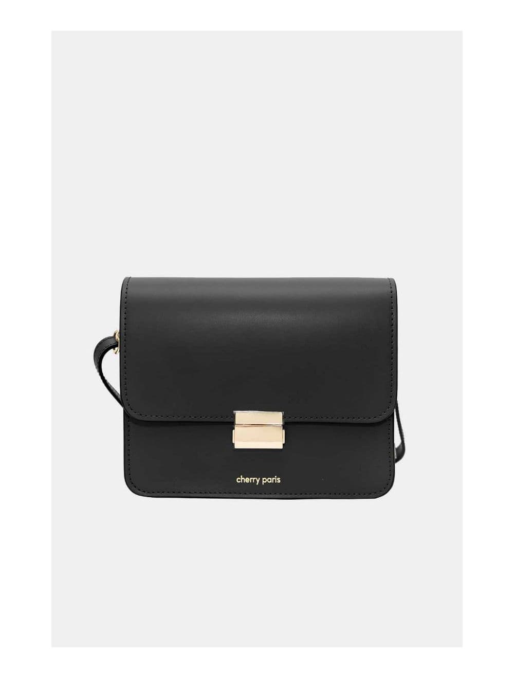 Sac Besace Croûte Cuir de Vachette Lisse 4074B MILENA-Black — vue 3