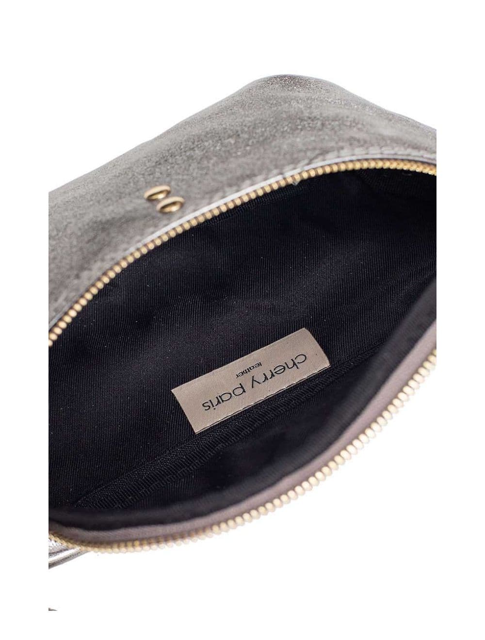 Sac Banane en Croûte de Cuir Vachette Métallisé NELLY METAL-4061-Silver