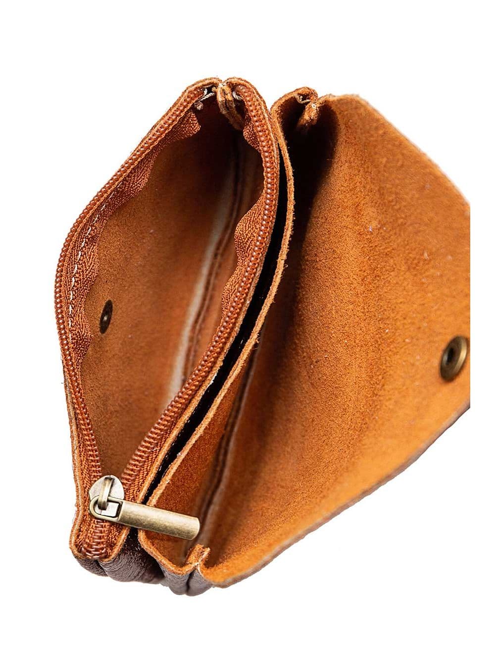 Pochette en Croûte Cuir Vachette Métallisé KEREN 4047-BRONZE — vue 3